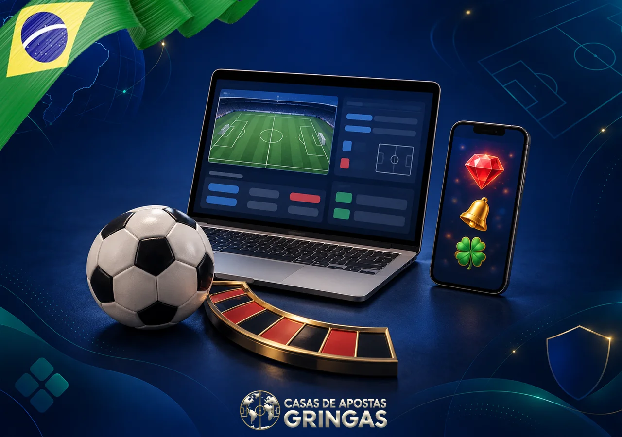Notebook reúne mercado de futebol e roleta, com celular e bola ao lado